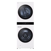 LG Single Unit Front Load 25/20kg LG WashTower™ with Centre Control™, White color, Front_LightOff, WT2520WRK, thumbnail 1